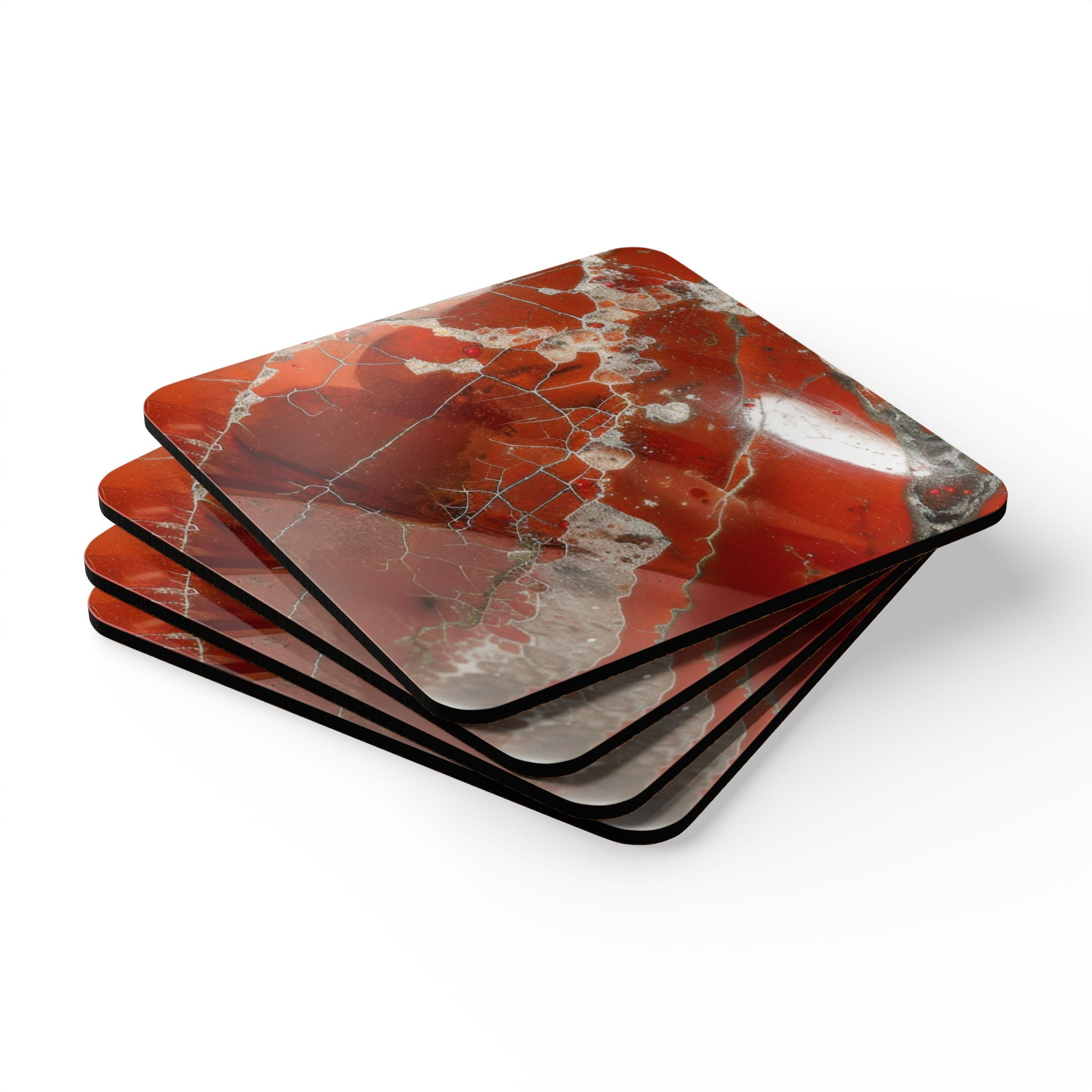 COSMIC COASTER Set - Red Jasper