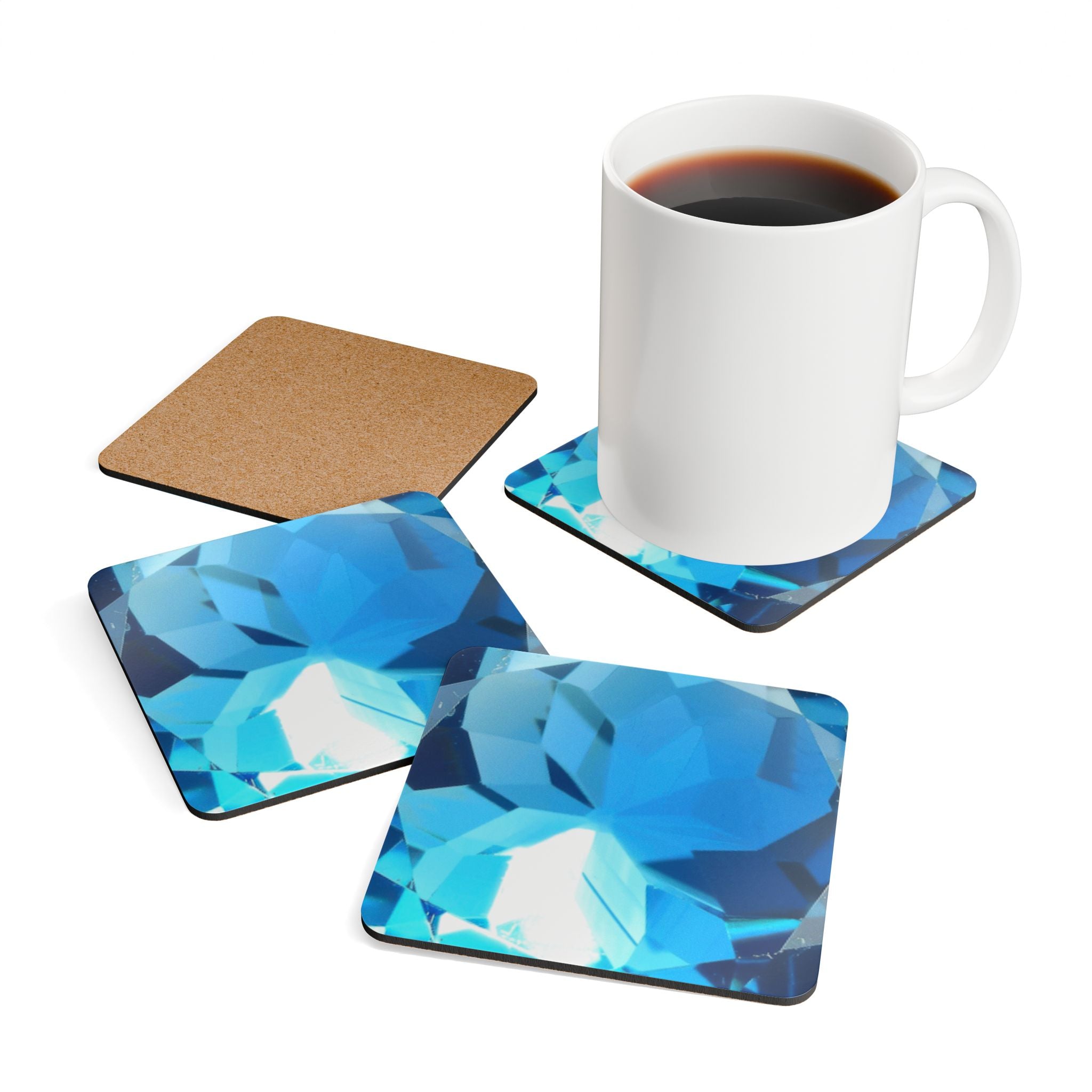 COSMIC COASTER Set - Topas Blau