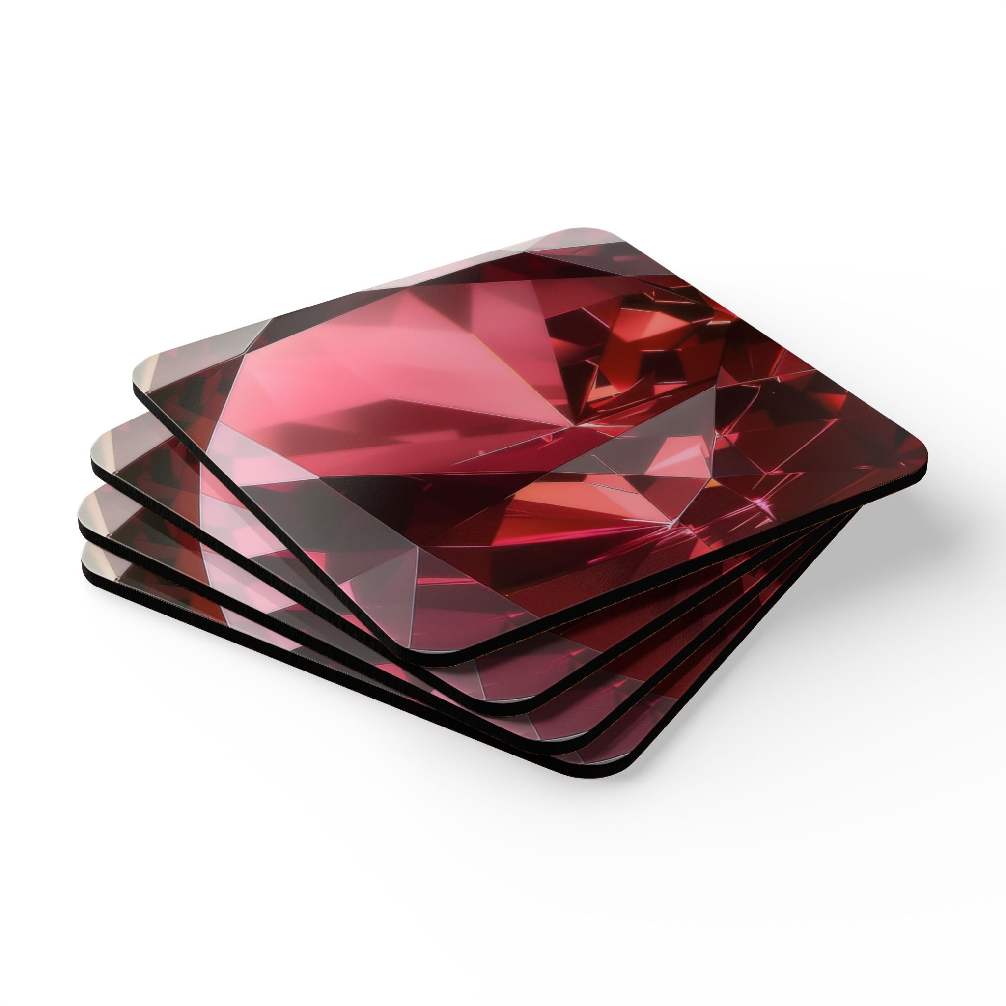 Cosmic Coaster Set - Garnet