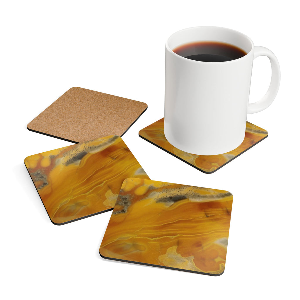 COSMIC COASTER Set - Yellow Jasper
