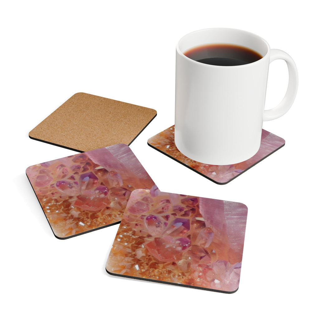 COSMIC COASTER Set - Pink Amethyst