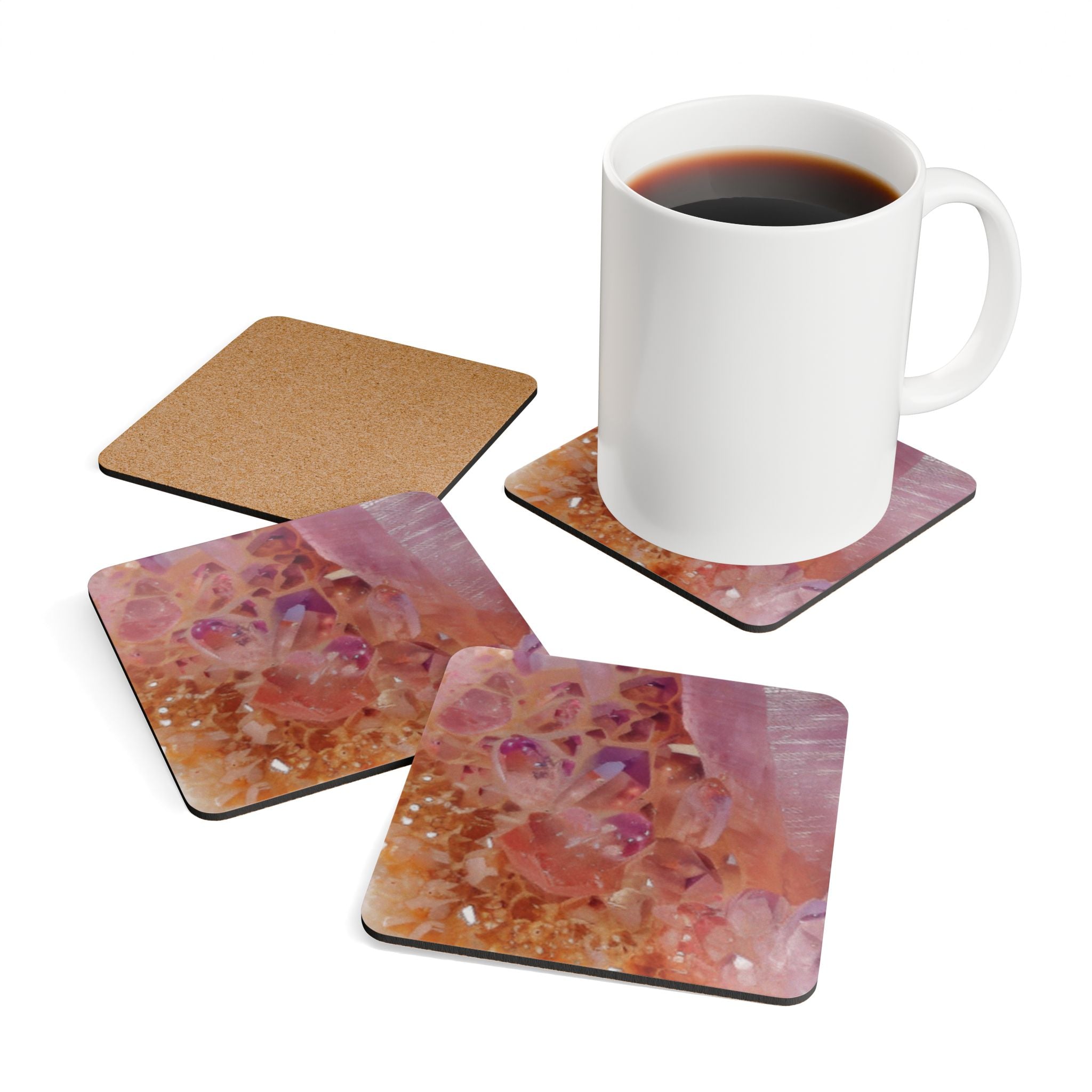 COSMIC COASTER Set - Pink Amethyst