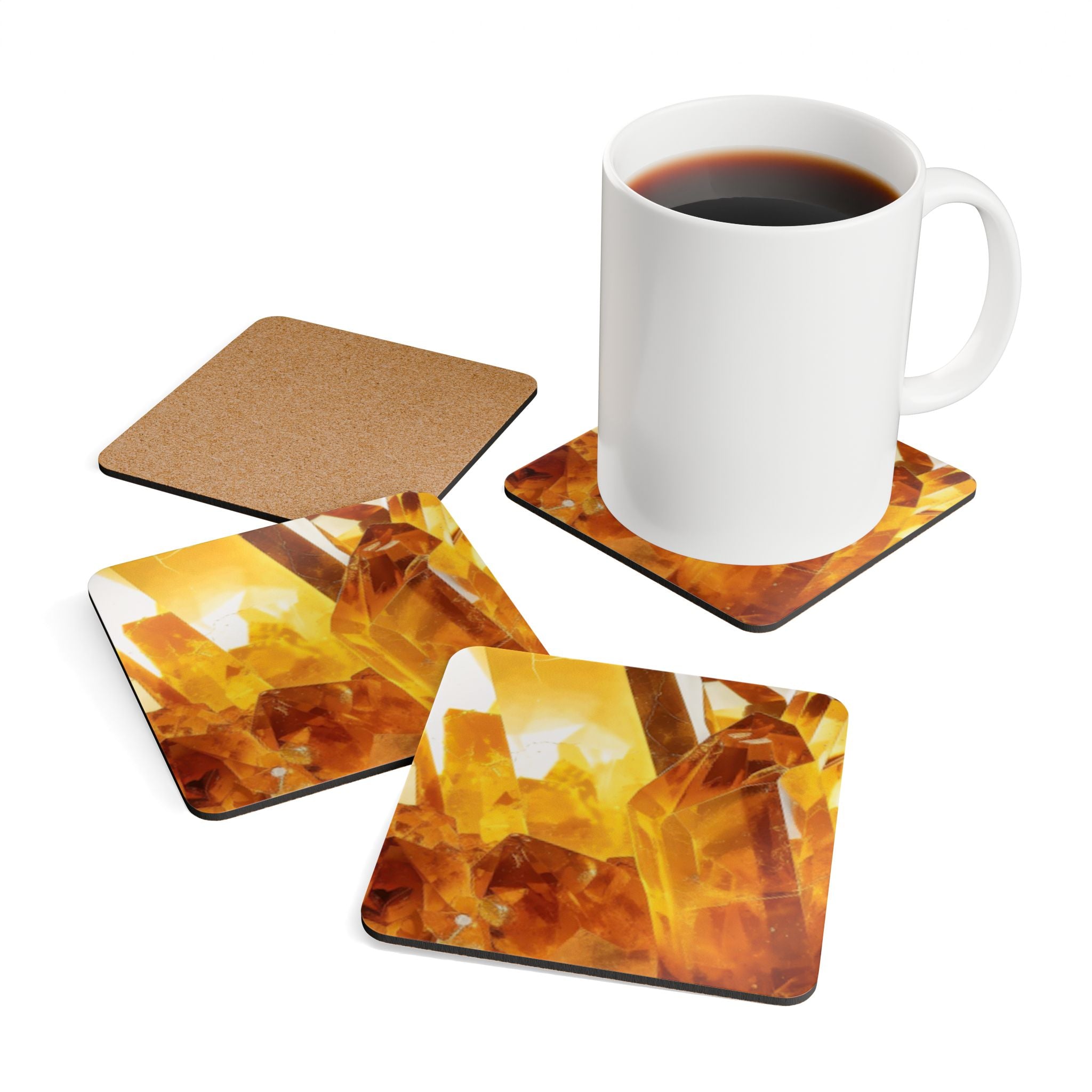 COSMIC COASTER Set - Citrin