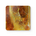 COSMIC COASTER Set - Yellow Fluorite