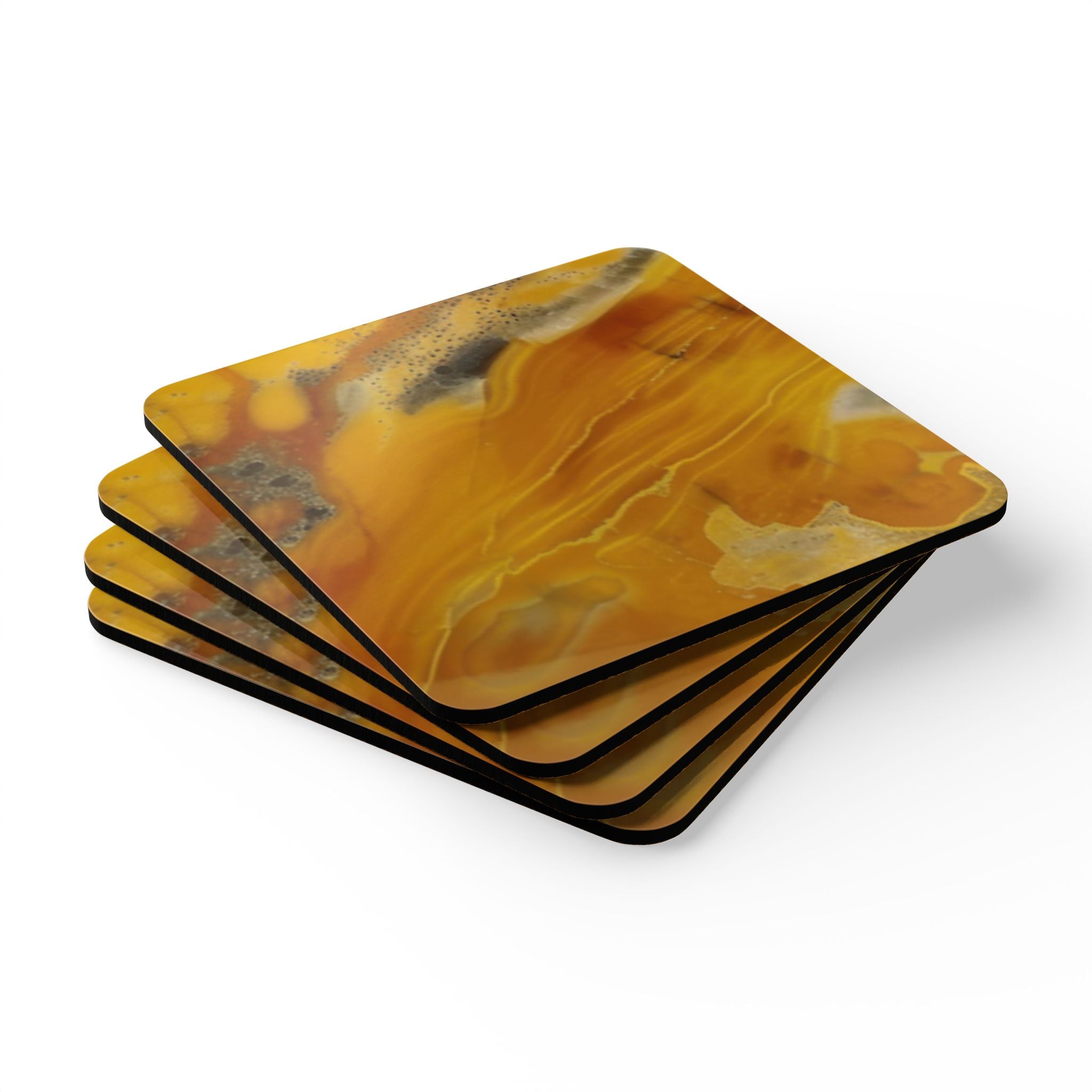 COSMIC COASTER Set - Yellow Jasper