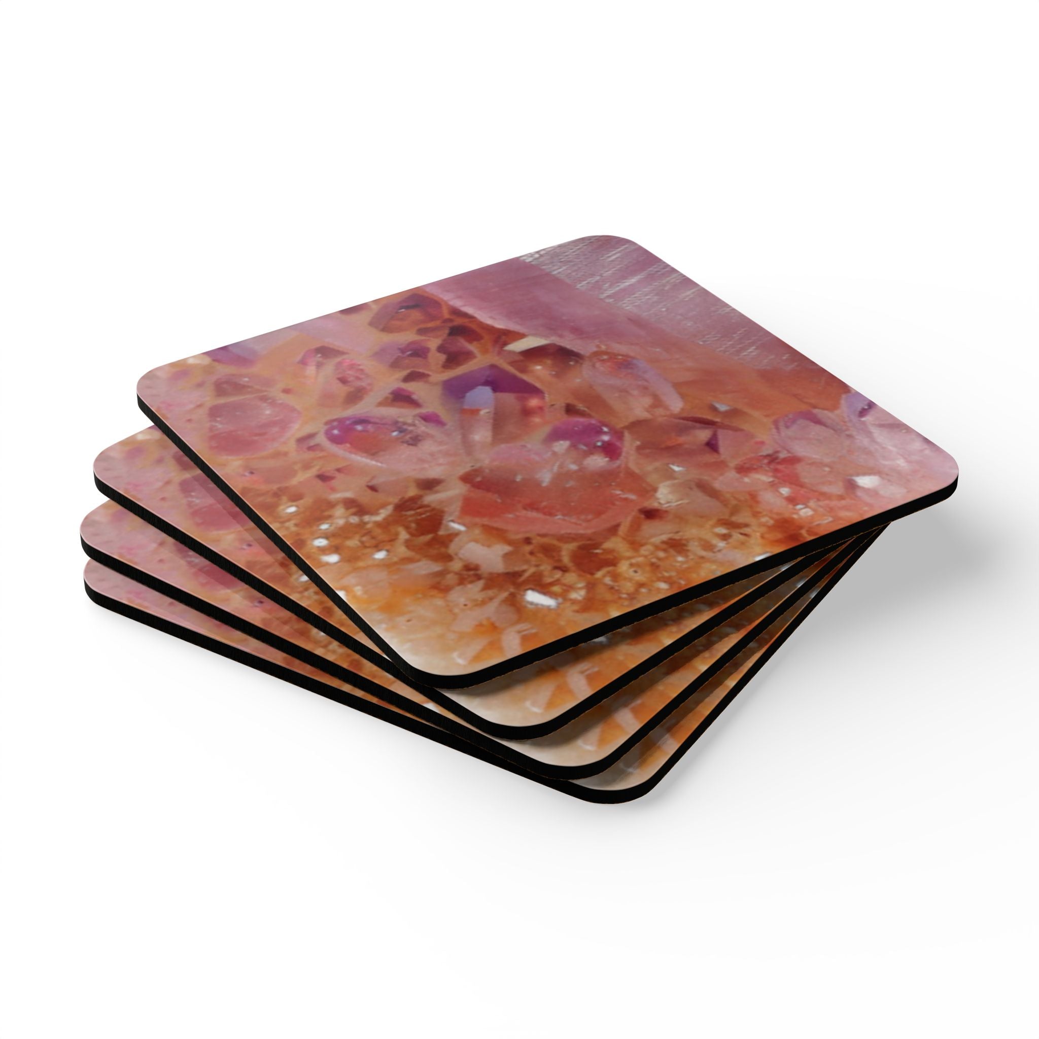 COSMIC COASTER Set - Pink Amethyst
