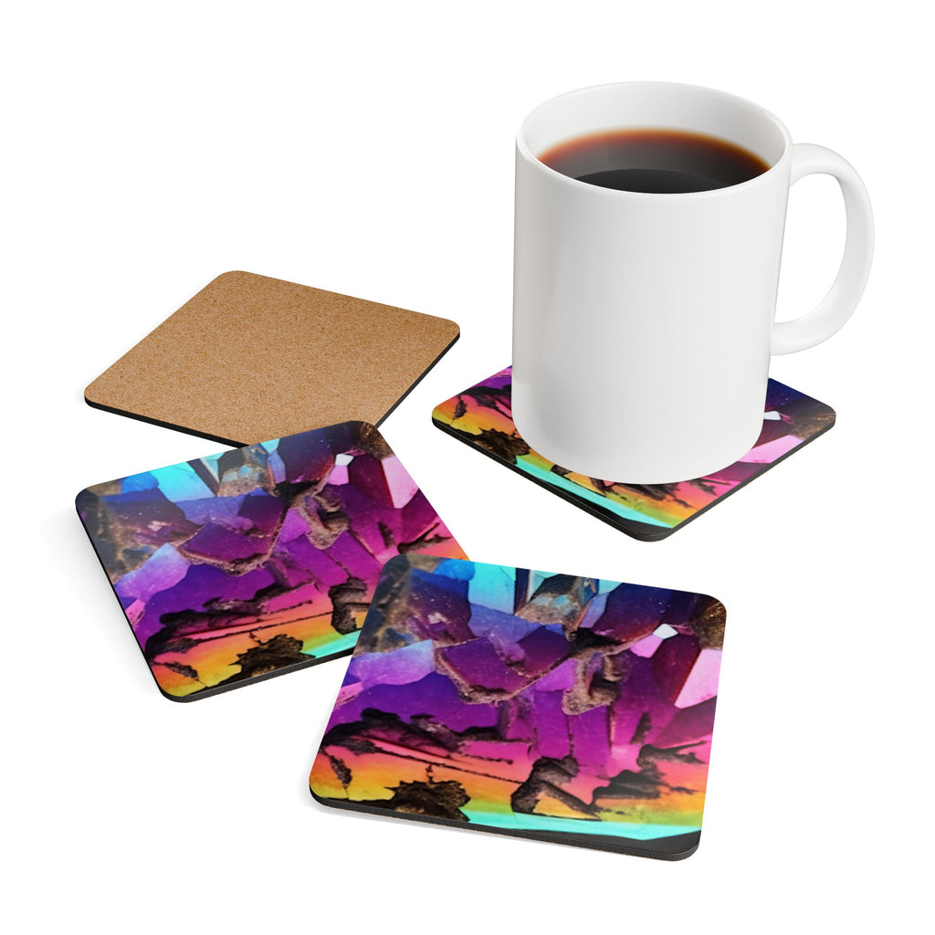 COSMIC COASTER Set - Rainbow Quarz